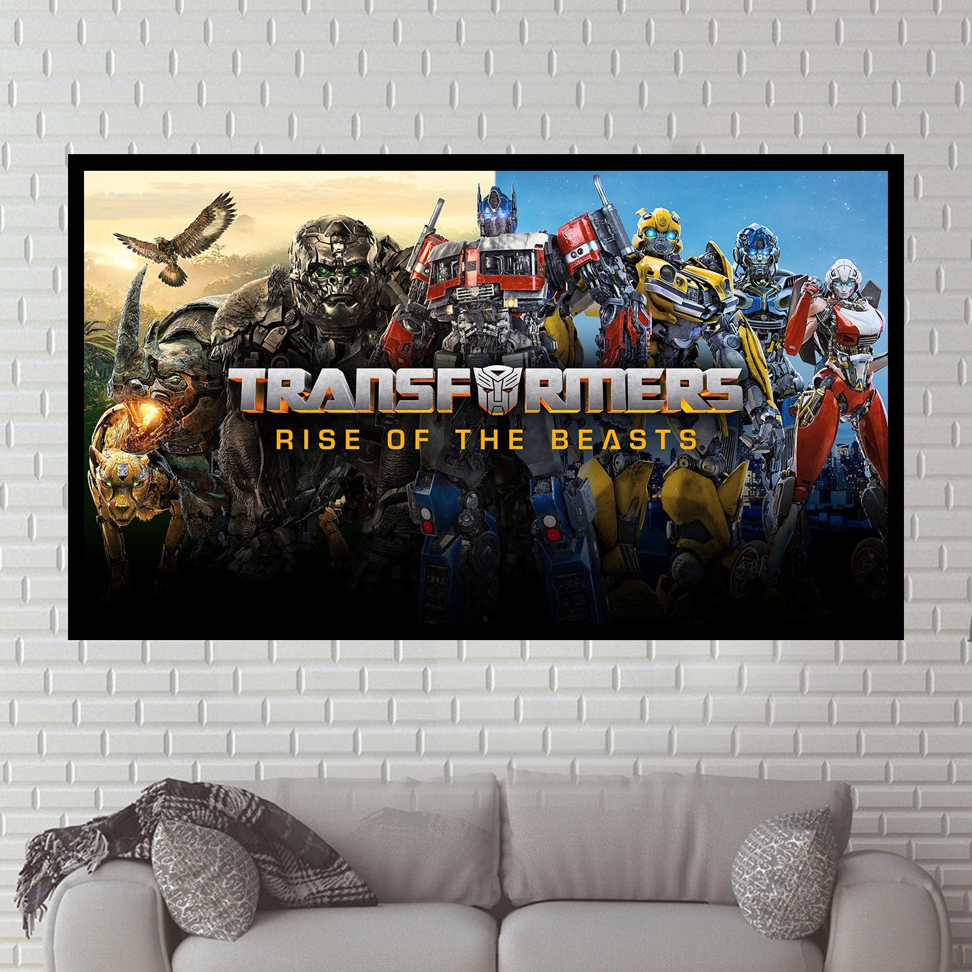 Transformers Cast Optimus Prime Bumblebee Jazz Wall Room Poster - POSTER  20x30