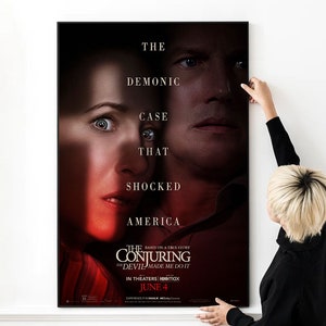 The Conjuring The Devil Made Me Do It Movie Poster High Quality Print Photo Wall Art Canvas Cloth Poster Multi size