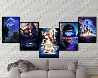 Ready Player One Movie Poster Decal Art Prints Vintage Style Posters &  Prints Movie Poster Wall Poster Decoration For Cafe Bar Decor 42X30cm