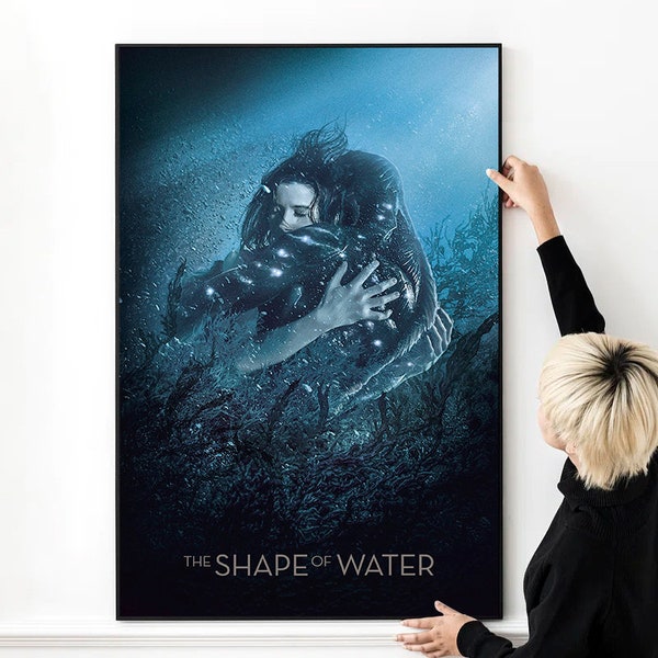The Shape of Water Artwork movie Poster High Quality Photo Print Wall Art Canvas Cloth Mult Szie
