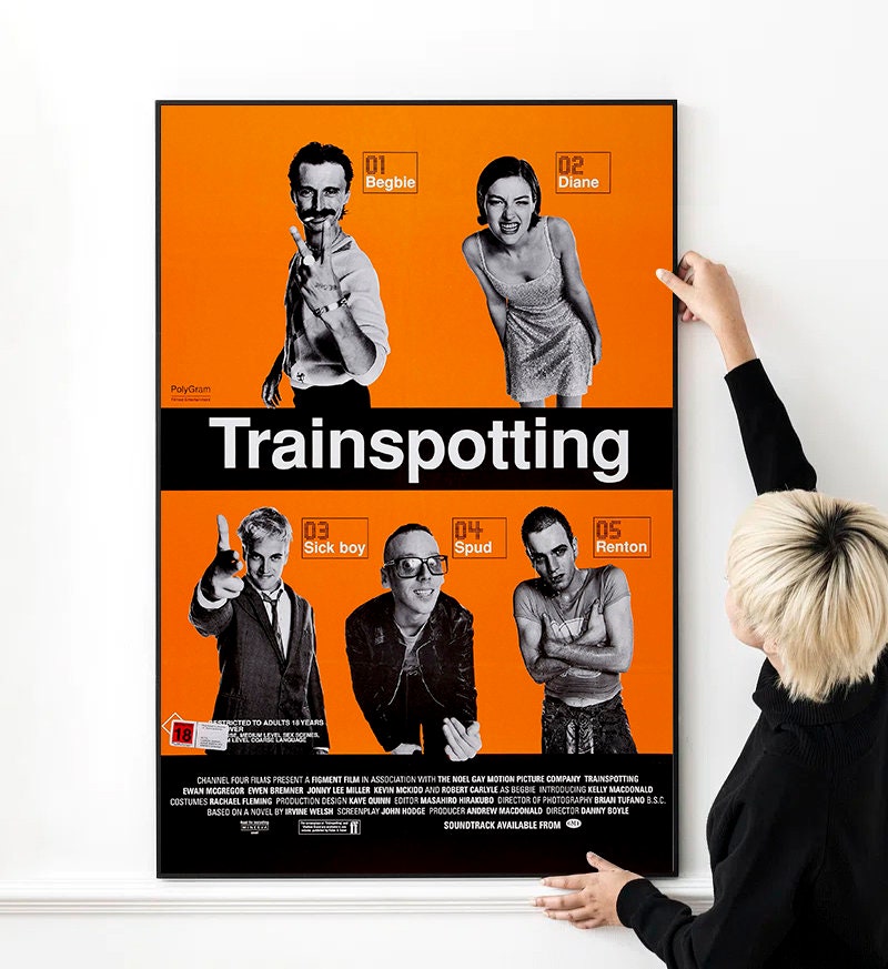 Trainspotting Movie Poster High Quality Photo Print Wall Art Canvas Cloth Mult Szie