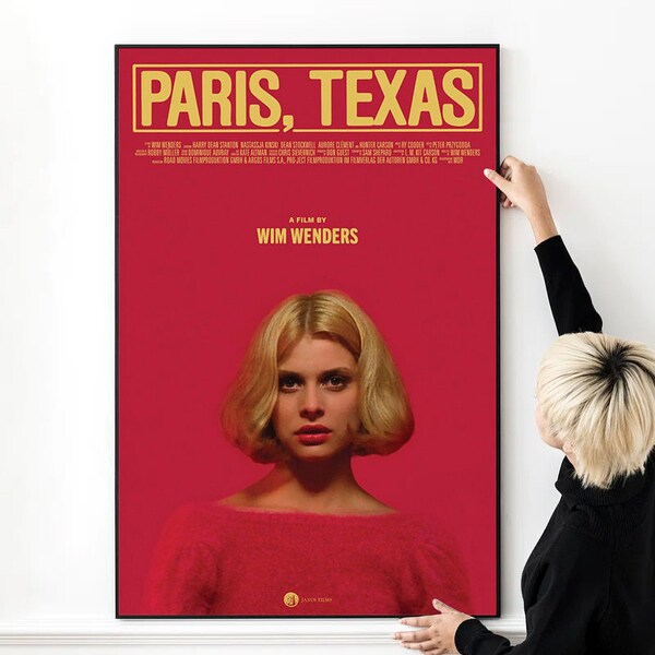 Paris Texas Classic Movie Poster High Quality Print Photo Wall Art Canvas Cloth Multi size