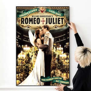 Romeo and Juliet Movie Poster Vintage High Quality Print Photo Wall Art Canvas Cloth Multi size