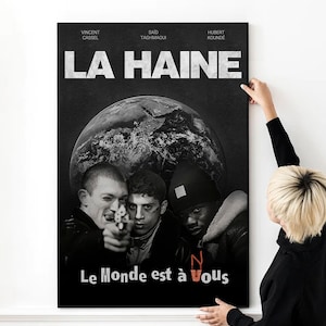 La Haine 1995 affiche de film classique impression de haute qualité photo art mural toile tissu multi tailles
