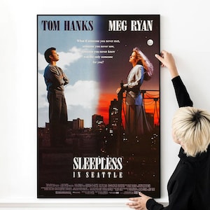 Sleepless in Seattle (1993) Movie Poster High Quality Print Photo Wall Art Canvas Cloth Multi size