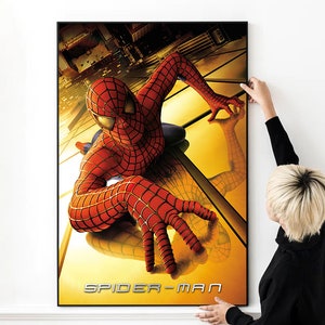 Spider-Man Movie Poster High Quality Print Photo Wall Art Canvas Cloth Multi size