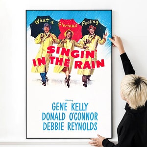 Singin 'in the Rain Movie Poster Hochwertiger Druck Foto Wand Kunst Leinwand Tuch Multi size
