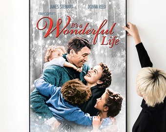 Its A Wonderful Life Movie Poster High Quality Print Photo Wall Art Its A Wonderful Life Vintage Movie Poster for Gift