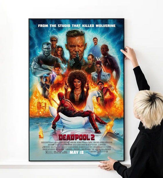 Deadpool 02 Comics Super Heros Wall Poster