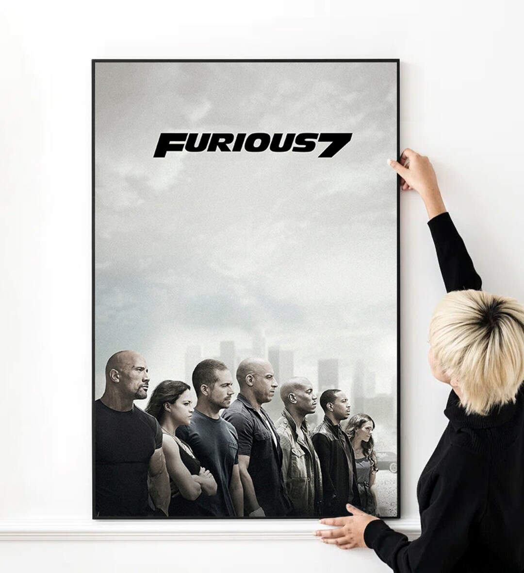 Furious 7 Movie Poster High Quality Print Photo Wall Art Canvas