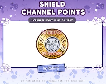 Honkai Star Rail SHIELD Channel Points for Twitch | Cute Twitch Emotes | Stream Setup | Kawaii | Streamer Graphics | Cute Coin