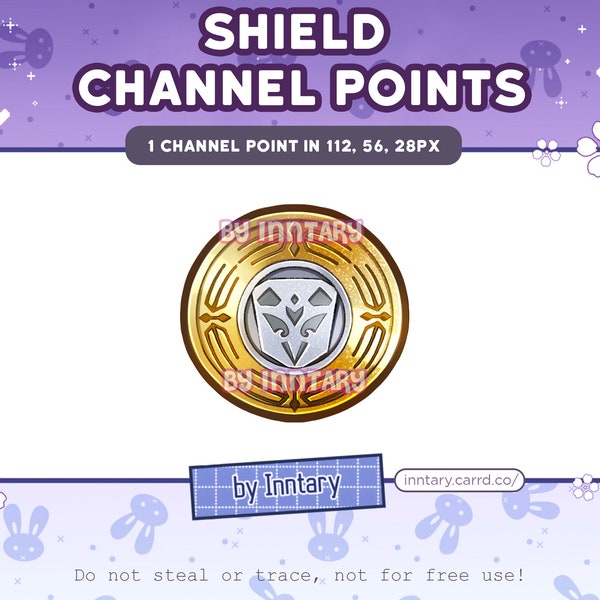 Honkai Star Rail SHIELD Channel Points for Twitch | Cute Twitch Emotes | Stream Setup | Kawaii | Streamer Graphics | Cute Coin