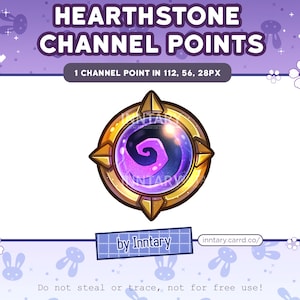 Hearthstone Warcraft Channel Points for Twitch | Cute Twitch Emotes | Stream Setup | Kawaii | Streamer Graphics