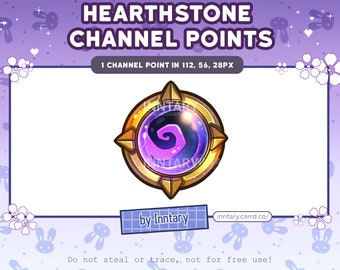 Hearthstone Warcraft Channel Points for Twitch | Cute Twitch Emotes | Stream Setup | Kawaii | Streamer Graphics