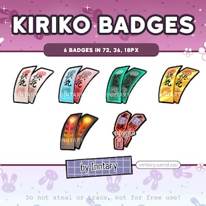 Overwatch 2 Kiriko Protection Suzu Sub Badges for Twitch/YouTube/Discord | Bit Badges | Stream Setup | Kawaii Aesthetic | Discord Roles