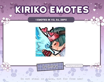 Overwatch 2 Kiriko KITSUNE SPIRIT emote for Twitch/Discord | Custom Twitch Emotes | Kawaii Twitch graphics | Streaming | Chibi