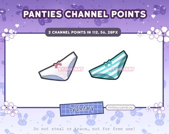 Anime Panties Channel Points for Twitch | Cute Twitch Emotes | Stream Setup | Kawaii | Streamer Graphics | Cute Channel Points Redeem