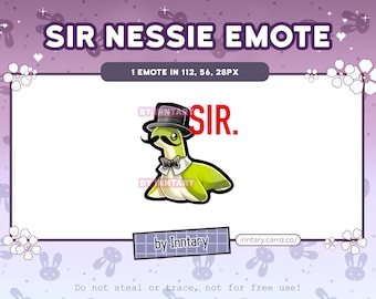 Nessie APEX LEGENDS SIR emote for Twitch/Discord | Custom Twitch Emotes | Kawaii Twitch graphics | Chibi | Streamer Emote | Plush Cute