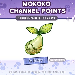 Mokoko Seed Channel Points for Twitch | Cute Twitch Emotes | Stream Setup | Kawaii | Streamer Graphics
