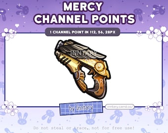 Overwatch 2 Mercy gun Channel Points for Twitch | Cute Twitch Emotes | Stream Setup | Kawaii | Streamer Graphics | Overwatch Emote