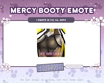 Mercy Booty Emote for Twitch/Discord | Custom Twitch Emotes | Kawaii Twitch graphics | Thick Booty | Anime Thighs Emote | Thicc emote