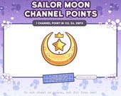 Sailor Moon Channel Points for Twitch | Cute Twitch Emotes | Stream Setup | Kawaii | Star | Streamer Graphics