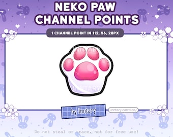 Cat dog Paws Channel Points for Twitch | Cute Twitch Emotes | Stream Setup | Kawaii | Streamer Graphics