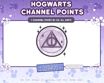 HP Hogwarts Legacy Coin Channel Points for Twitch | Cute Twitch Emotes | Stream Setup | Kawaii | Streamer Graphics