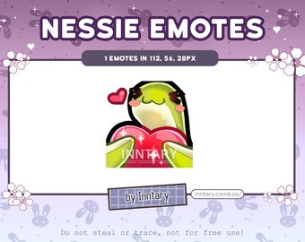 Nessie APEX LEGENDS HEART emote for Twitch/Discord | Custom Twitch Emotes | Kawaii Twitch graphics | Chibi | Streamer Emote