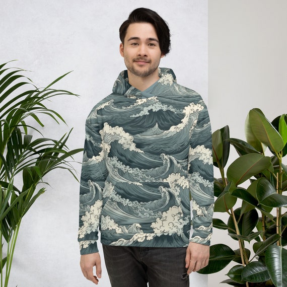 Sea Storm Hoodie, Unisex Hoodie, Plus Sized Hoodie, Wild Nature 