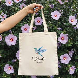 Seventeen Circles Tote Bag | Kpop Tote bag | Seventeen Merch | Kpop Design | Cute Tote bag | Mingyu | Wonwoo | Woozi | SVT | Aesthetic Tote