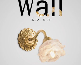 Vintage Flower Wall Sconce Antique pendant light Home Decor Glass Wall light living room Bedside lamp Entryway Lamp Home or Hotel