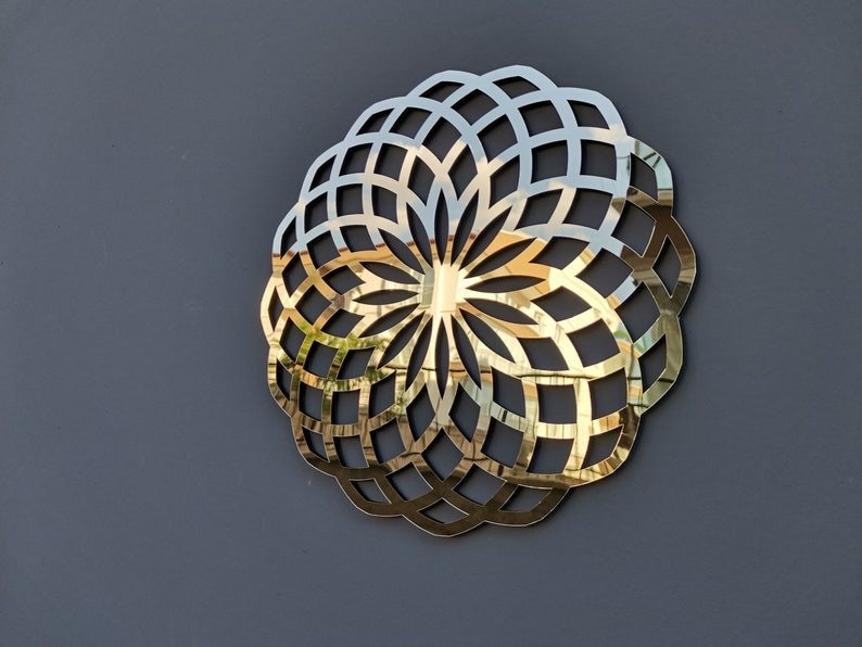 Sri Yantra Wood Wall Art, Sacred Geometry Wall Art, Flower of Life ...