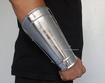HANDMADE Medieval Steel Arm bracers Fantasy Warrior cosplay