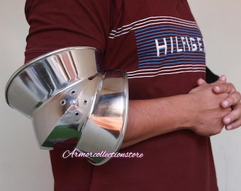 HANDMADE Gothic Elbow Couters Set Medieval  Steel Arm Protection