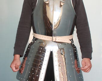 HANDGEMACHTER Gothic Körperpanzer Brustpanzer Mittelalterlicher Stahl Ritter Kürass