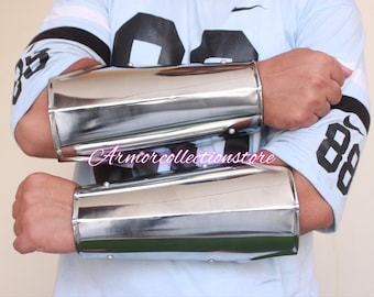 HANDGEFERTIGTE Mittelalter Armschienen Stahl Armschutz Reenactment