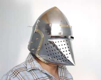 HANDMADE Hundskull Churburg Beckenhaube Mittelalter Stahlhelm