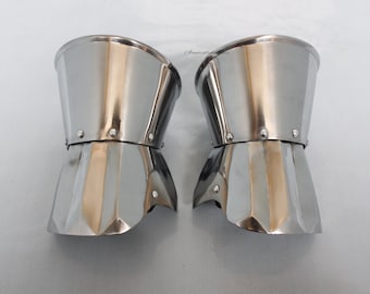 HANDMADE Hourglass Demi Gauntlets Medieval Steel Knight Hand Gloves