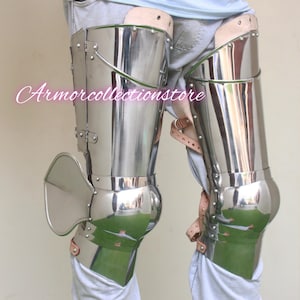HANDMADE Medieval Upper Thig Armor Steel LARP Leg Protection