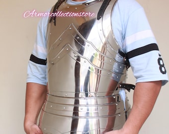 HANDMADE Breast- Plate Body Armor Knight Cuirass Steel Backplate Re-Enactment