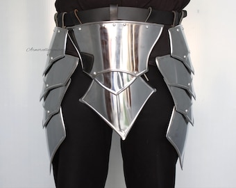 HANDMADE Warrior Steel Knight  Shield Tasset Belt Plate Armor