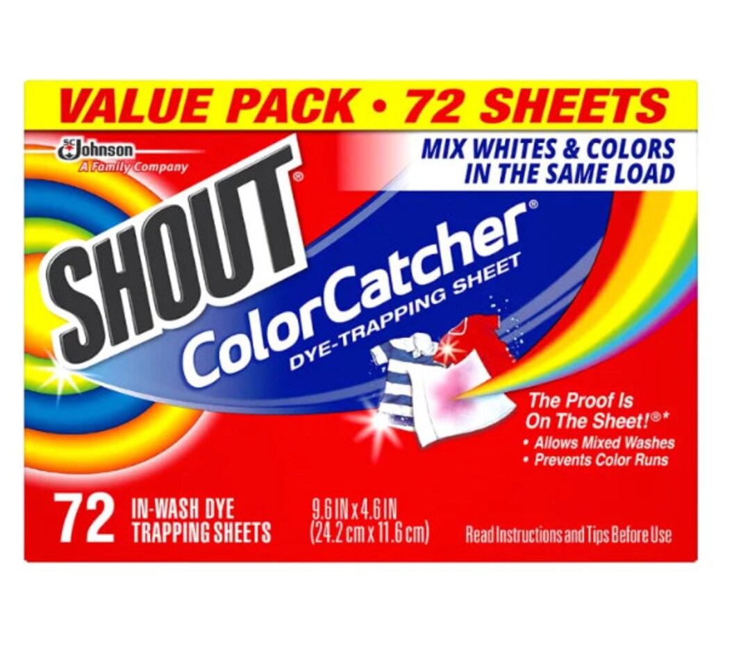 Shout Color Catcher Sheets for Laundry Maintains Clothes Etsy