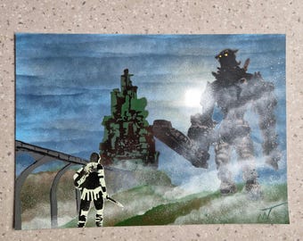 ワンダと巨像、複数のサイズあり、ビデオゲームポスター - Etsy 日本