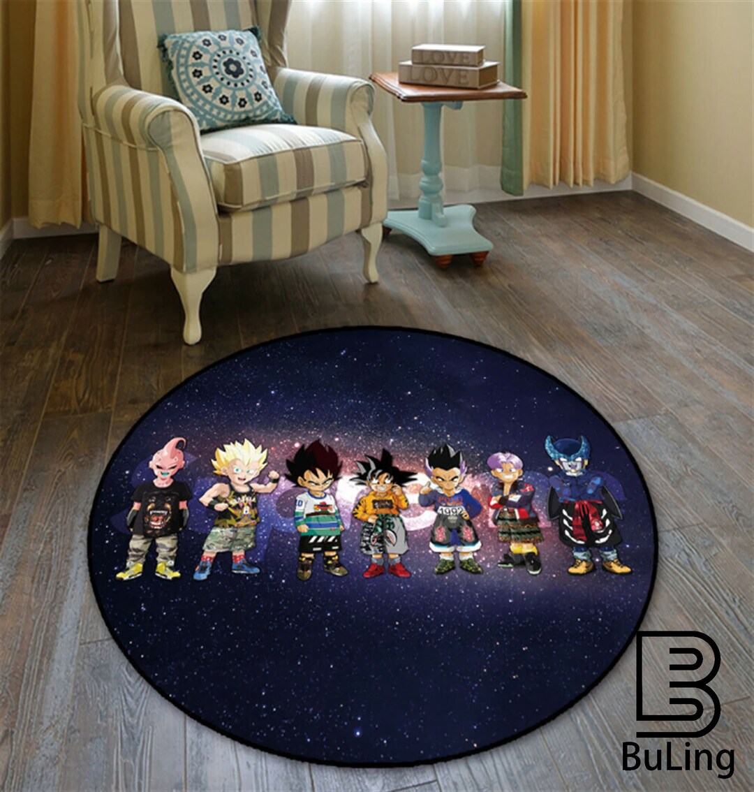 Dragon Ball Carpet Anime Rug Round Rug Cartoon Rug Popular Etsy