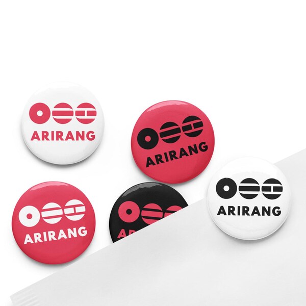 Kpop pins, Kpop freebies, Arirang, Music, Set of 5, Pin bundle, Buttons