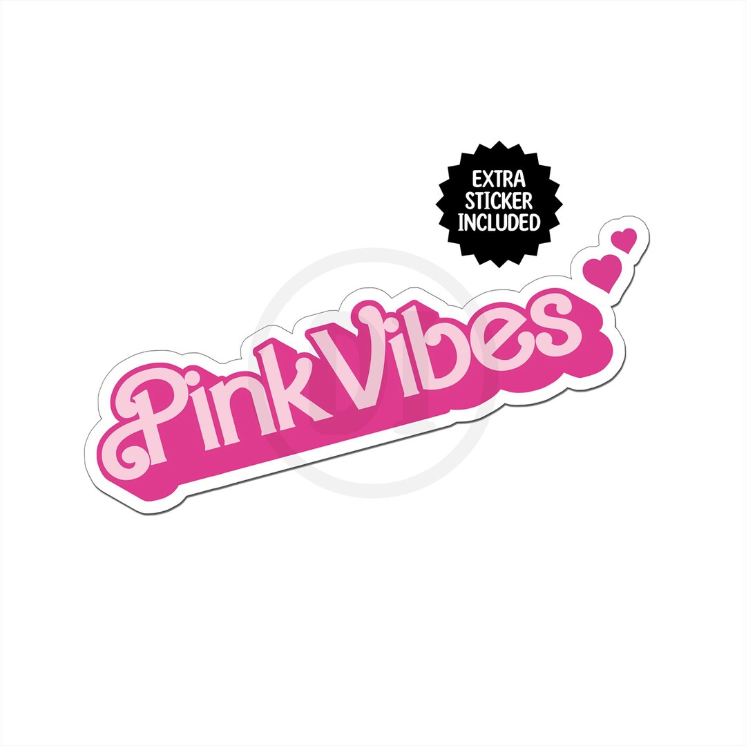 Pink Stickers, Pink Vibes, Sticker, Set of 2, Girly Stationary - Etsy