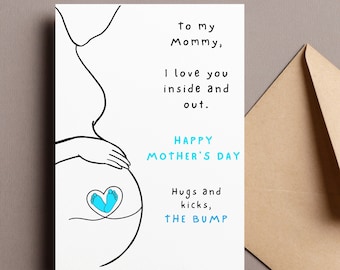 Mommy To Be Mother's Day Card From Baby (Digital Download)