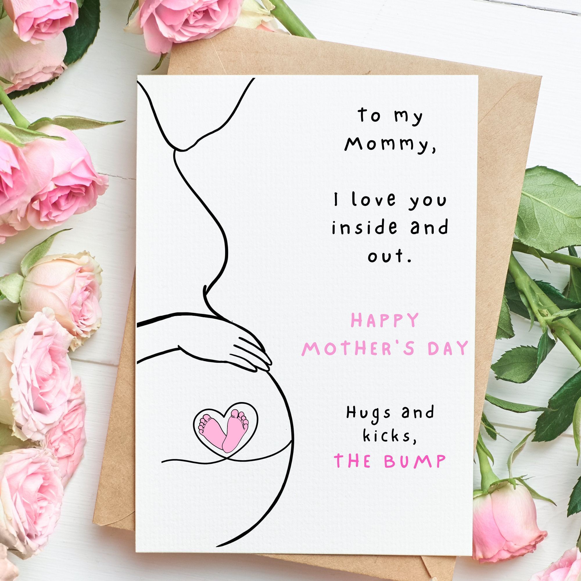 Mommy to Be Mother's Day Card From Baby (digital Download) - Etsy