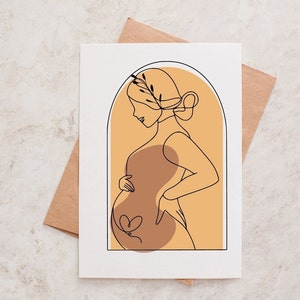 Cartão digital de maternidade para impressão, marrom sem fundo, download instantâneo, chá de bebê, dia das mães, grávida, mínimo, 4 variações